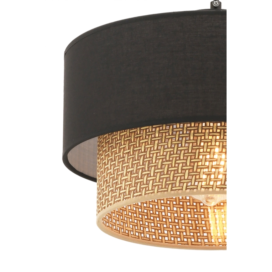Lampadario ECHO 1xE27/60W/230V nero/marrone