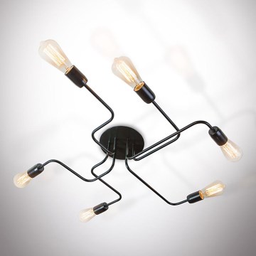 Lampadario fisso ELECTRICO 6xE27/40W/230V 76 cm