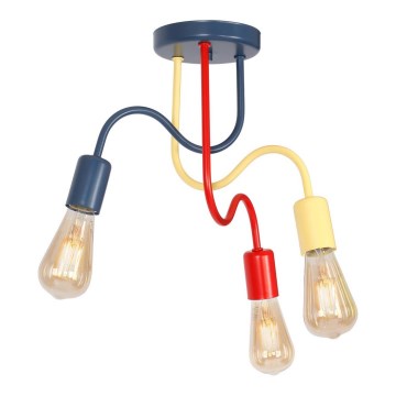 Lampadario fisso per bambini DOW 3xE27/60W/230V