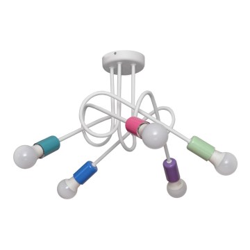 Lampadario fisso per bambini OXFORD 5xE27/15W/230V