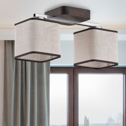 Lampadario fisso TONI VENGE 2xE27/60W/230V