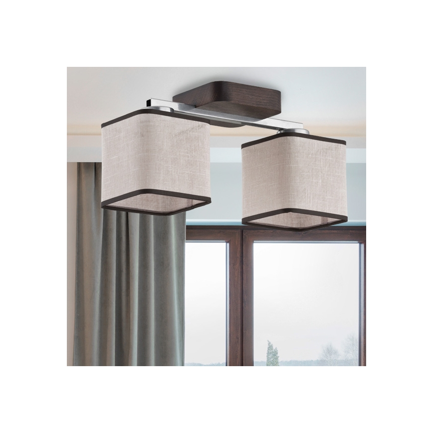 Lampadario fisso TONI VENGE 2xE27/60W/230V