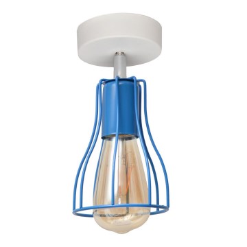 Lampadario fisso TUBE II 1xE27/15W/230V blu