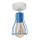 Lampadario fisso TUBE II 1xE27/15W/230V blu