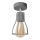Lampadario fisso TUBE II 1xE27/15W/230V grigio