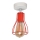 Lampadario fisso TUBE II 1xE27/15W/230V rosso