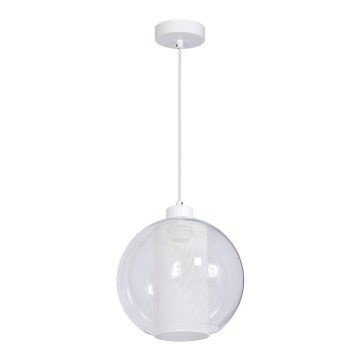 Lampadario FUNA 1xE27/60W/230V bianco