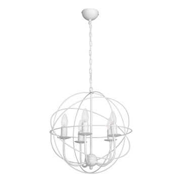 Lampadario GLOBE 5 5xE14/60W bianco