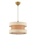 Lampadario HALO 1xE27/60W/230V beige/crema
