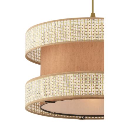 Lampadario HALO 1xE27/60W/230V beige/crema