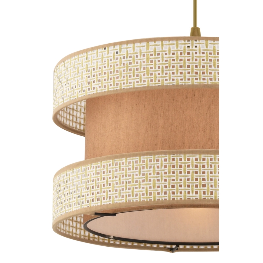 Lampadario HALO 1xE27/60W/230V beige/crema