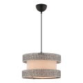 Lampadario HALO 1xE27/60W/230V beige/grigio