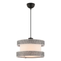 Lampadario HALO 1xE27/60W/230V crema/grigio