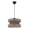 Lampadario HALO 1xE27/60W/230V marrone/grigio