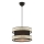Lampadario HALO 1xE27/60W/230V nero/crema