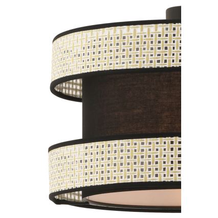 Lampadario HALO 1xE27/60W/230V nero/crema
