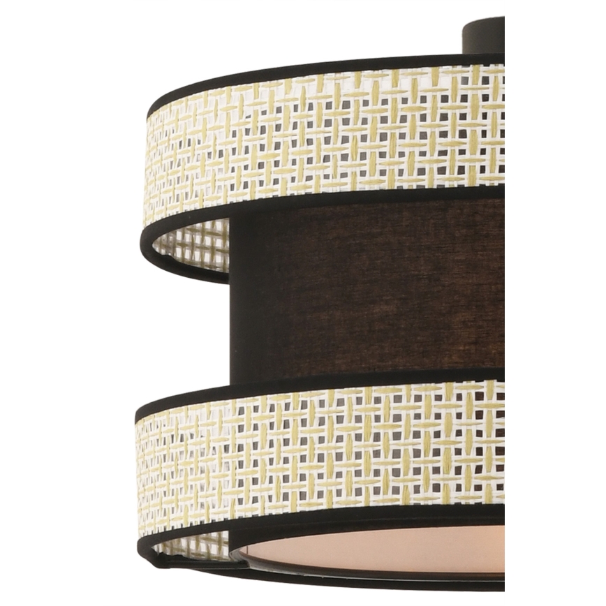 Lampadario HALO 1xE27/60W/230V nero/crema