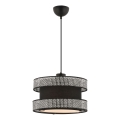 Lampadario HALO 1xE27/60W/230V nero/grigio