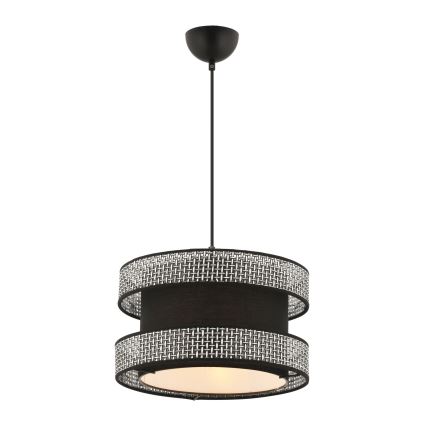 Lampadario HALO 1xE27/60W/230V nero/grigio