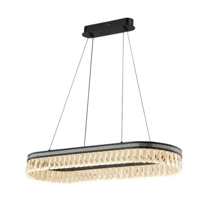 Lampadario LED dimmerabile in cristallo sospeso su cavo THALIA LED/50W/230V 3000-6000K + telecomando