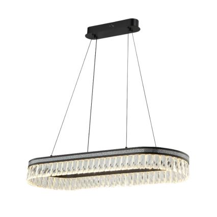 Lampadario LED dimmerabile in cristallo sospeso su cavo THALIA LED/50W/230V 3000-6000K + telecomando
