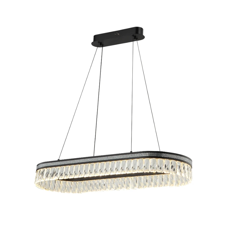 Lampadario LED dimmerabile in cristallo sospeso su cavo THALIA LED/50W/230V 3000-6000K + telecomando