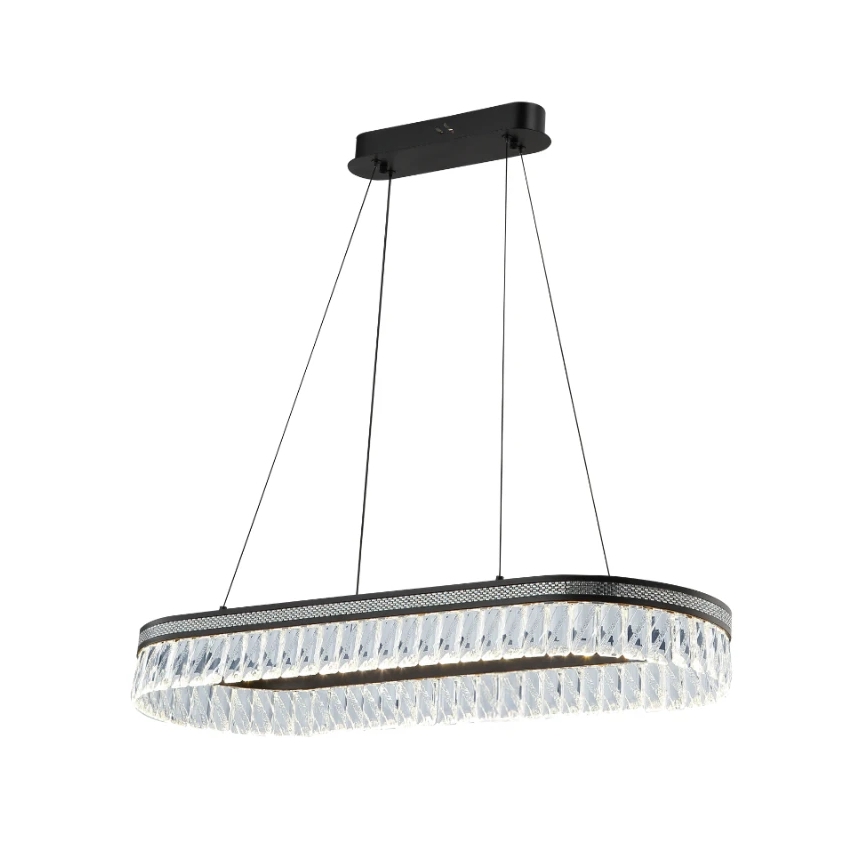 Lampadario LED dimmerabile in cristallo sospeso su cavo THALIA LED/50W/230V 3000-6000K + telecomando