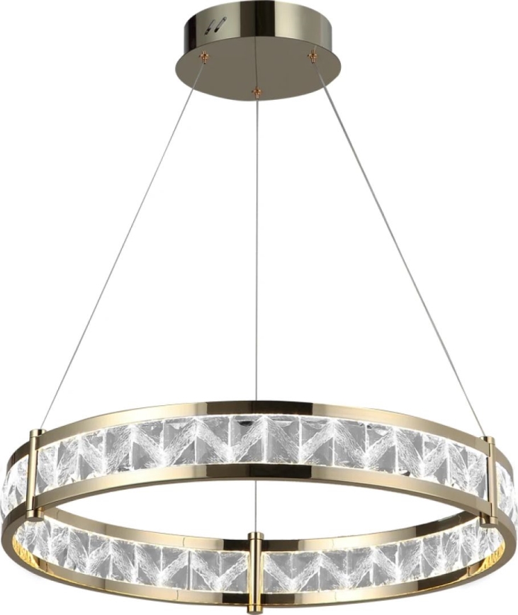 Lampadario in cristallo LED dimmerabile sospeso su cavo ENRIQUE LED/55W//230V 3000-6000K Ø 80 cm + telecomando