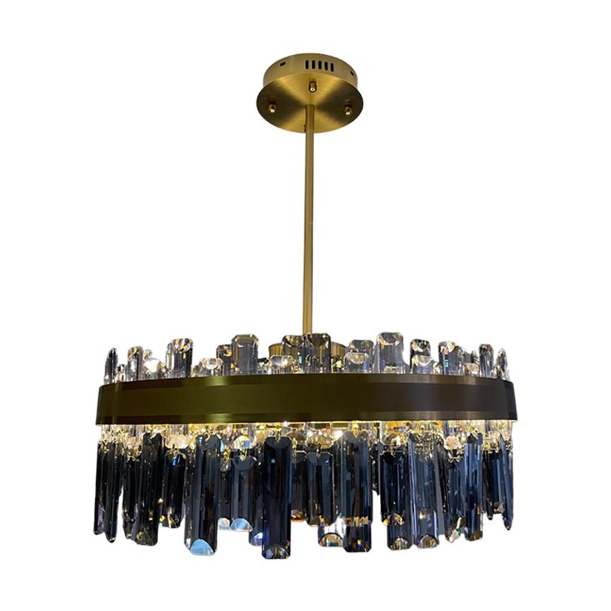 Lampadario in cristallo LED dimmerabile su asta LED/80W/230V + telecomando