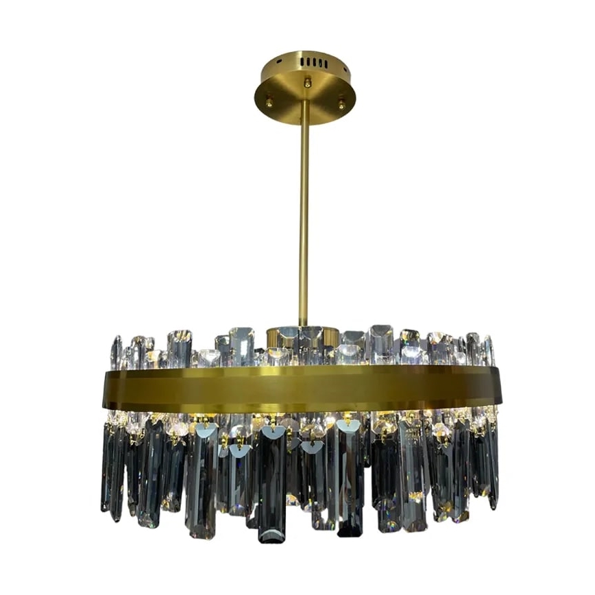 Lampadario in cristallo LED dimmerabile su asta LED/80W/230V + telecomando
