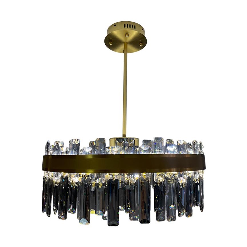 Lampadario in cristallo LED dimmerabile su asta LED/80W/230V + telecomando