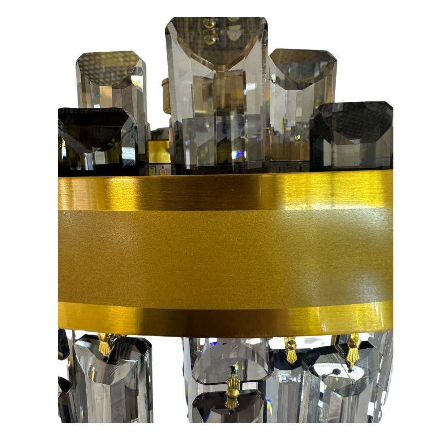 Lampadario in cristallo LED dimmerabile su asta LED/80W/230V + telecomando
