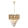 Lampadario in cristallo su catena MADISON 9xE14/40W/230V oro