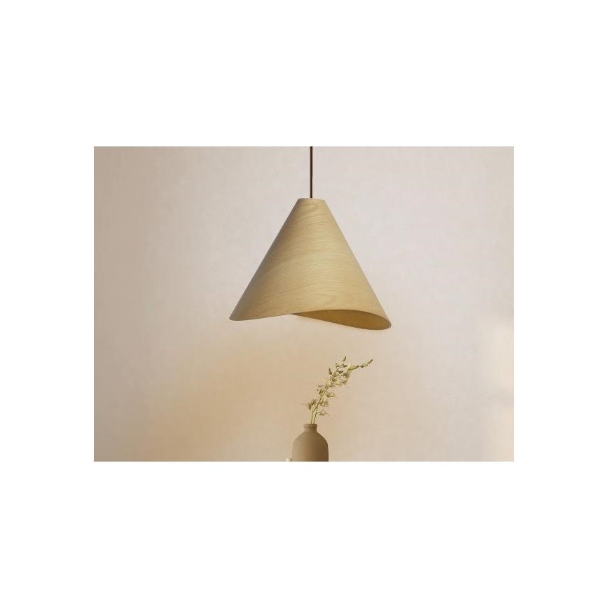 Lampadario in legno con cavo 1xE27/60W/230V Ø 45 cm massello/rovere/hevea