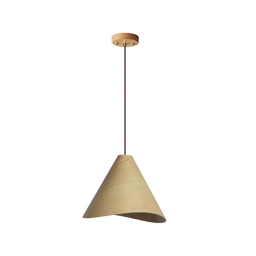 Lampadario in legno con cavo 1xE27/60W/230V Ø 45 cm massello/rovere/hevea