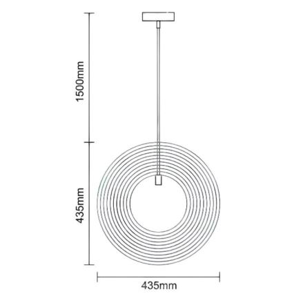 Lampadario in legno sospeso con cavo 1xE27/60W/230V Ø 43,5 cm massello/impiallacciatura/legno di caucciù (Hevea)