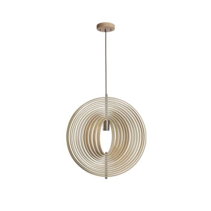 Lampadario in legno su cavo 1xE27/60W/230V Ø 43,5 cm massello/impiallacciato/faggio/legno di hevea