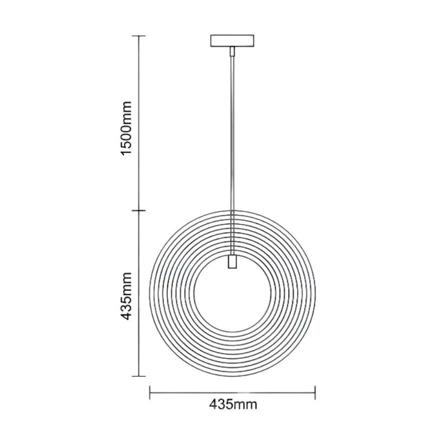 Lampadario in legno su cavo 1xE27/60W/230V Ø 43,5 cm massello/impiallacciato/faggio/legno di hevea