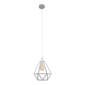 Lampadario KARO 1xE27/15W/230V grigio
