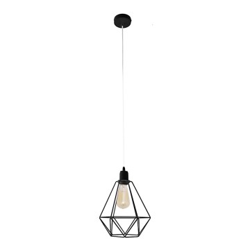 Lampadario KARO 1xE27/15W/230V nero