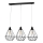 Lampadario KARO 3xE27/15W/230V nero