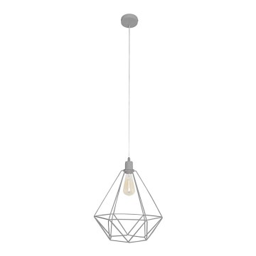 Lampadario KARO LARGE 1xE27/15W/230V grigio