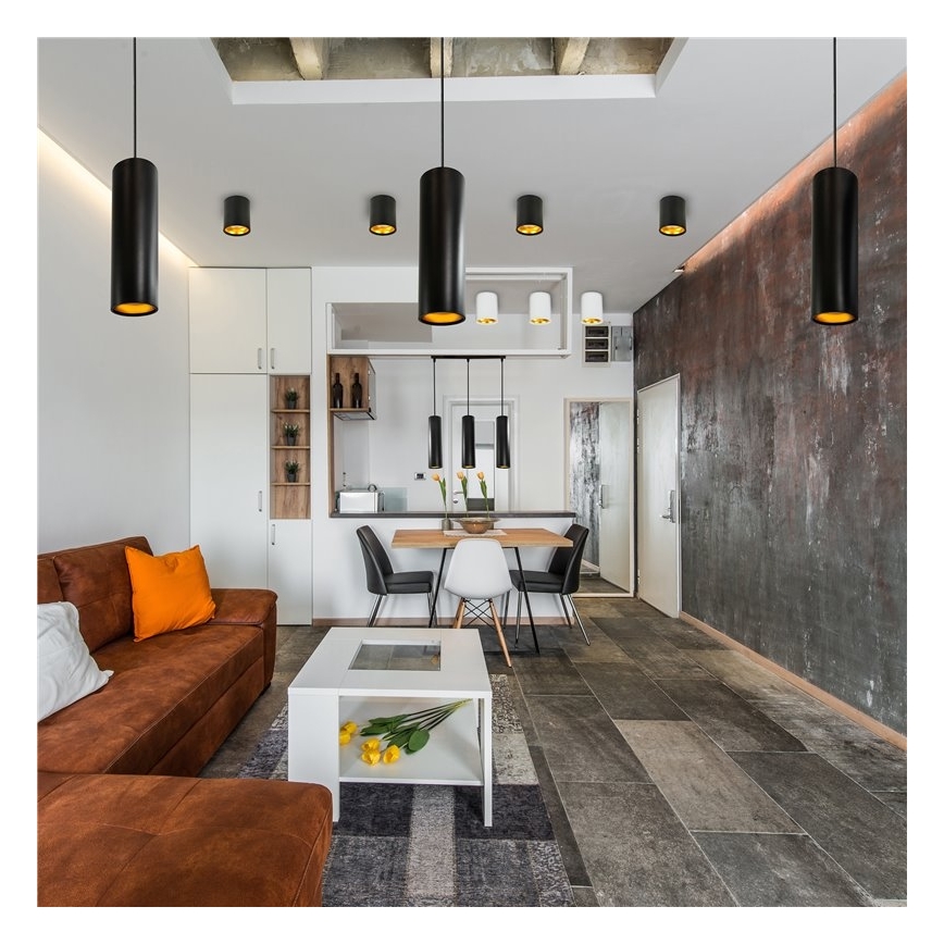 Lampadario LATI 1xGU10/8W/230V nero
