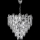 Lampadario LED a catena 7xE27/60W/230V + 4xLED/6W, Ø 40 cm, cromo lucido