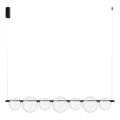 Lampadario LED a cavo ATOLA LED/19W/230V nero/trasparente