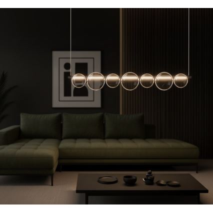 Lampadario LED a cavo ATOLA LED/19W/230V nero/trasparente