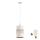 Lampadario LED a cavo BOGART 1xE27/15W/230V bianco/oro
