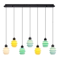 Lampadario LED a cavo CACTUS 7xLED/2,8W/230V 3000K verde/giallo/bianco