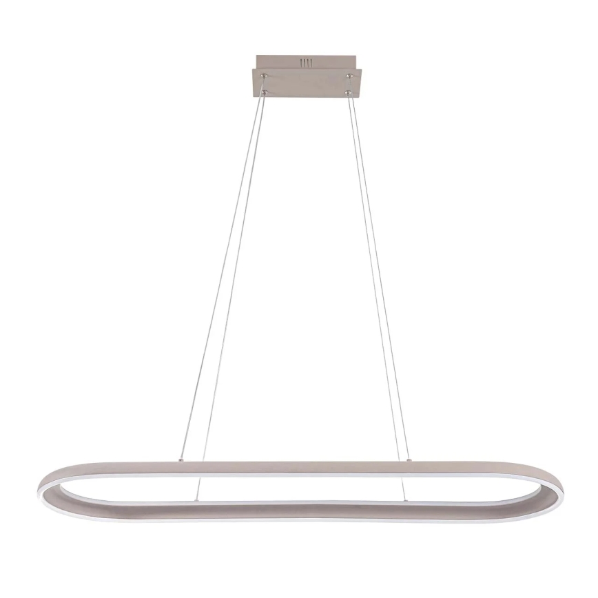 Lampadario LED a cavo CASHMERE LED/80W/230V 30x100 cm beige