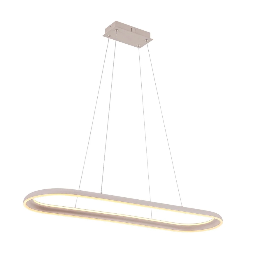 Lampadario LED a cavo CASHMERE LED/80W/230V 30x100 cm beige